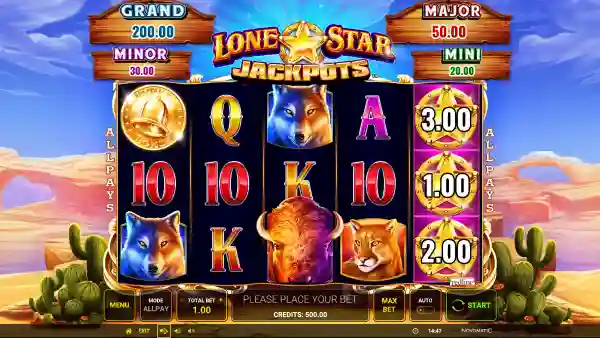 Lone Star Jackpots gameplay 1 - swiss4win.ch