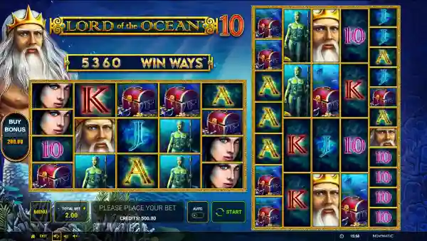 Lord of the Ocean 10 Win Ways Buy Bonus gameplay 1 - swiss4win.ch