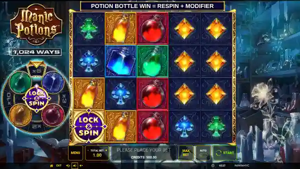 Manic Potions gameplay 1 - swiss4win.ch