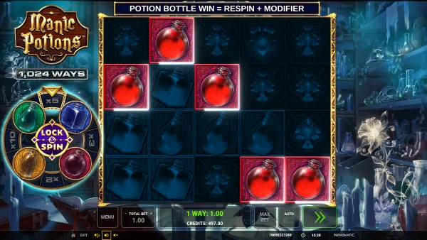 Manic Potions gameplay 2 - swiss4win.ch