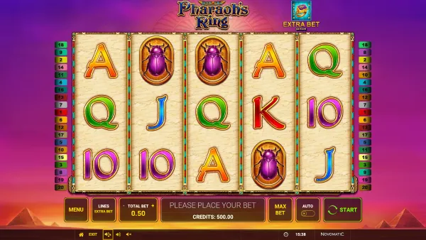 Pharaoh's Ring gameplay 1 - swiss4win.ch