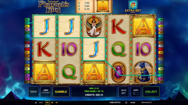 Pharaoh's Ring gameplay 2 - swiss4win.ch