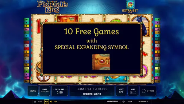 Pharaoh's Ring gameplay 3 - swiss4win.ch