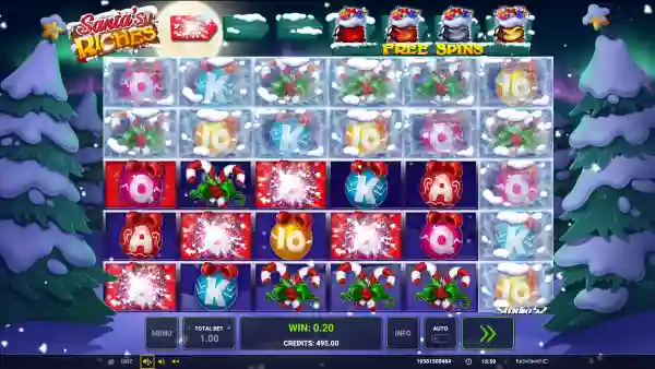 Santa's Riches gameplay 2 - swiss4win.ch