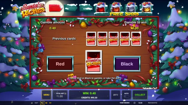 Santa's Riches gameplay 3 - swiss4win.ch