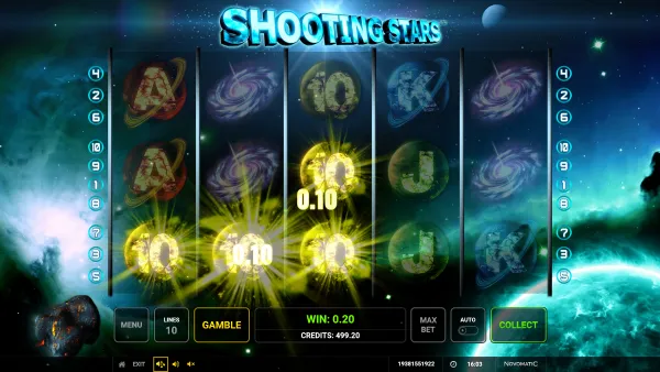 Shooting Stars gameplay 2 - swiss4win.ch