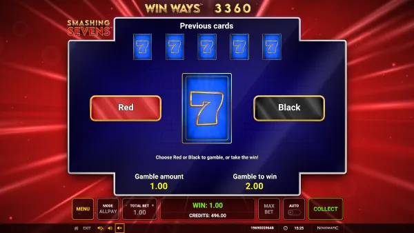 Smashing Sevens Win Ways gameplay 3 - swiss4win.ch