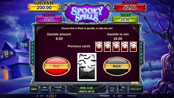 Spooky Spells gameplay 3 - swiss4win.ch