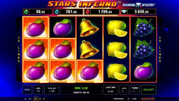 Stars Inferno gameplay 2 - swiss4win.ch