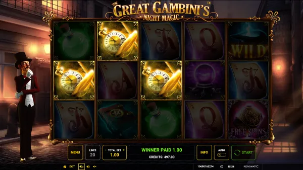 The Great Gambini's Night Magic gameplay 2 - swiss4win.ch
