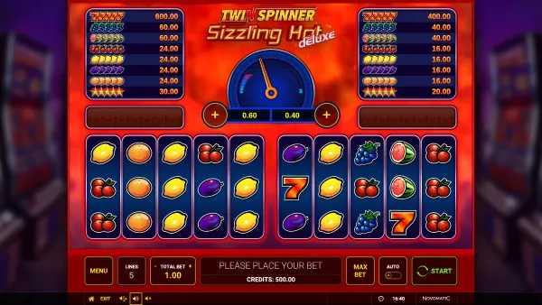 Twin Spinner Sizzling Hot Deluxe gameplay 1 - swiss4win.ch