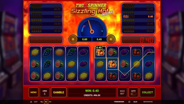 Twin Spinner Sizzling Hot Deluxe gameplay 2 - swiss4win.ch