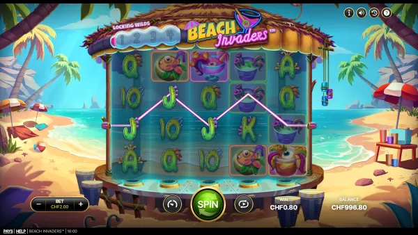 Beach Invaders gameplay 2 - swiss4win.ch