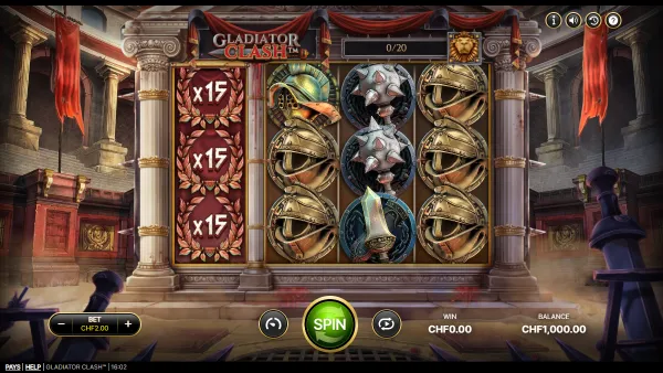 Gladiator Clash gameplay 1 - swiss4win.ch