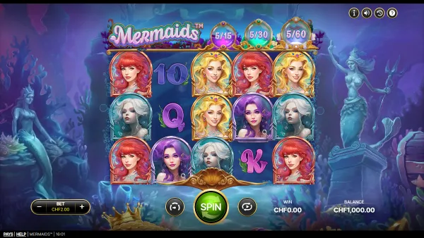 Mermaids gameplay 1 - swiss4win.ch