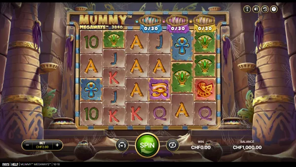 Mummy Megaways gameplay 1 - swiss4win.ch