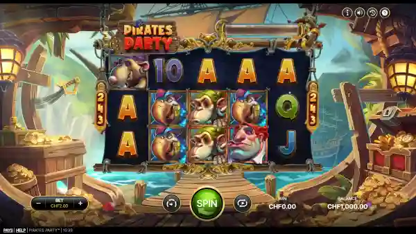 Pirates Party gameplay 1 - swiss4win.ch