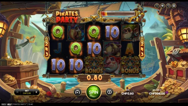 Pirates Party gameplay 2 - swiss4win.ch