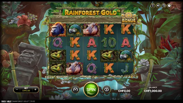 Rainforest Gold gameplay 1 - swiss4win.ch