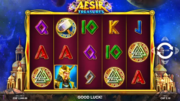 Aesir Treasures gameplay 1 - swiss4win.ch