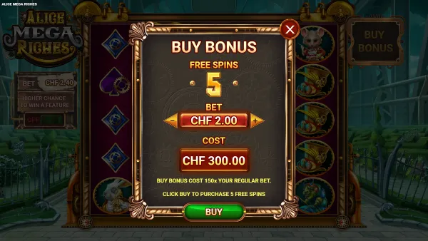 Alice Mega Riches gameplay 3 - swiss4win.ch