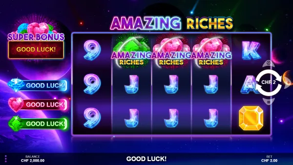 Amazing Riches gameplay 1 - swiss4win.ch