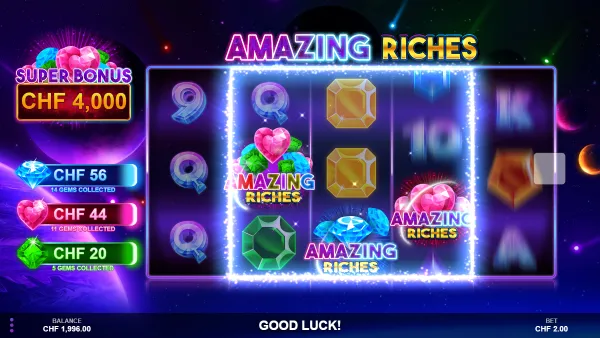 Amazing Riches gameplay 2 - swiss4win.ch