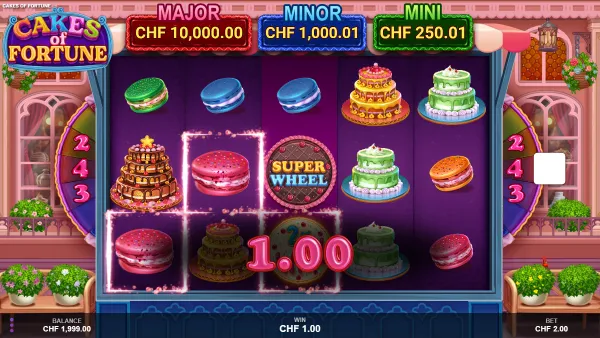 Cakes of Fortune gameplay 2 - swiss4win.ch