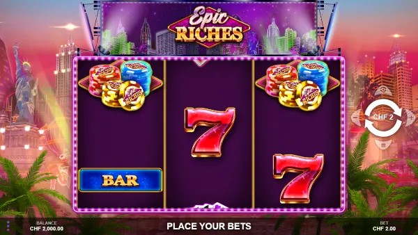 Epic Riches gameplay 1 - swiss4win.ch