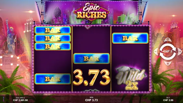 Epic Riches gameplay 2 - swiss4win.ch