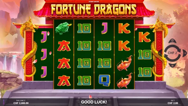 Fortune Dragons gameplay 1 - swiss4win.ch