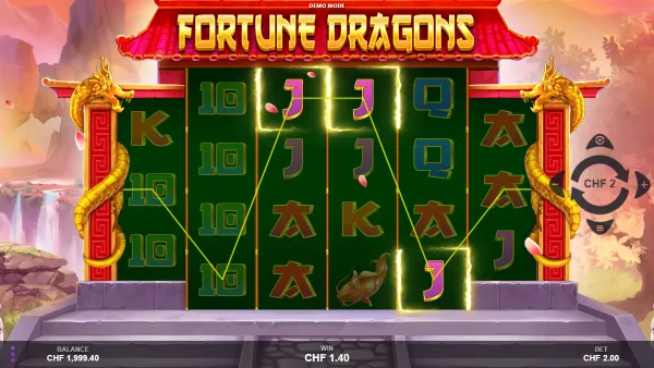 Fortune Dragons gameplay 2 - swiss4win.ch