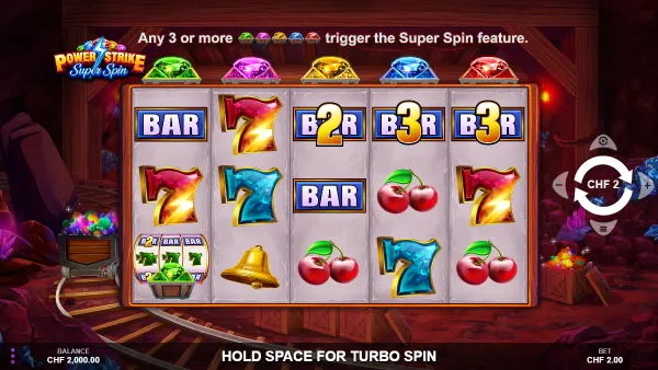 Power Strike Super Spin gameplay 1 - swiss4win.ch