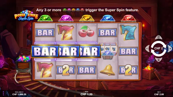 Power Strike Super Spin gameplay 2 - swiss4win.ch