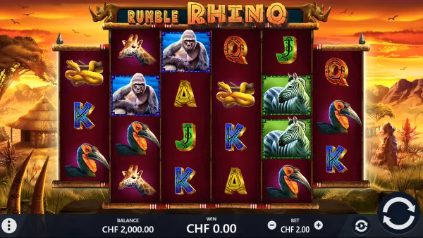 Rumble Rhino gameplay 1 - swiss4win.ch