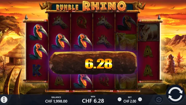 Rumble Rhino gameplay 2 - swiss4win.ch