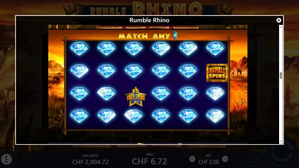 Rumble Rhino gameplay 3 - swiss4win.ch