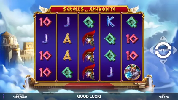 Scrolls of Aphrodite gameplay 1 - swiss4win.ch