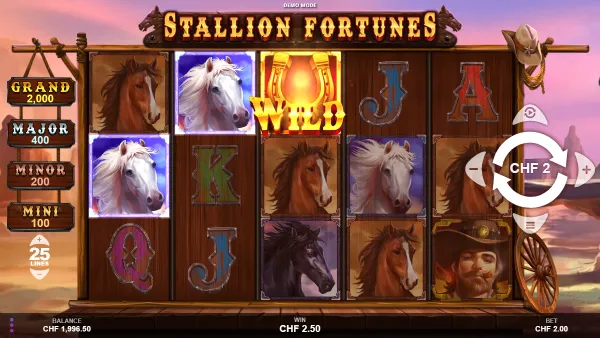 Stallion Fortunes gameplay 2 - swiss4win.ch