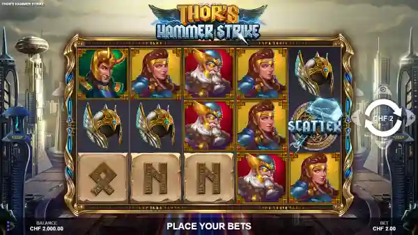 Thor's Hammer Strike gameplay 1 - swiss4win.ch