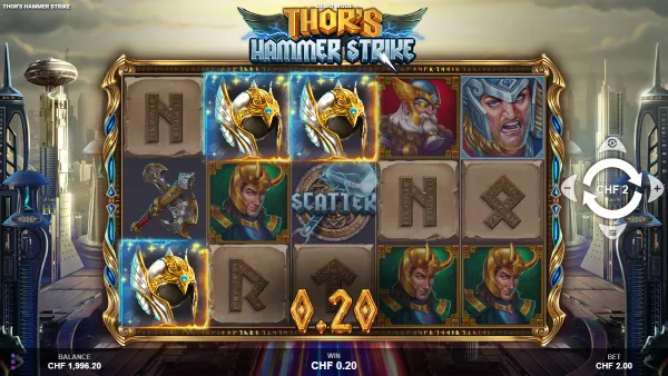 Thor's Hammer Strike gameplay 2 - swiss4win.ch