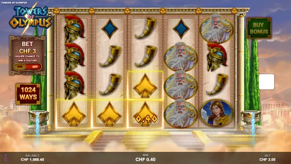 Tower of Olympus gameplay 2 - swiss4win.ch