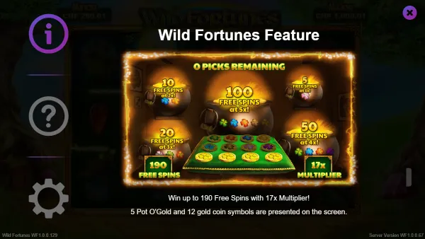 Wild Fortunes gameplay 3 - swiss4win.ch