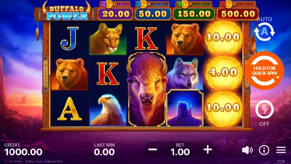 Buffalo Power: Hold and Win - Gameplay 1