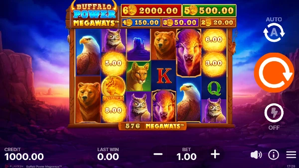 Buffalo Power Megaways - Gameplay 1