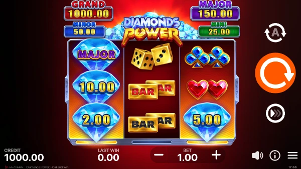 Diamonds Power: Hold and Win - Gameplay 1