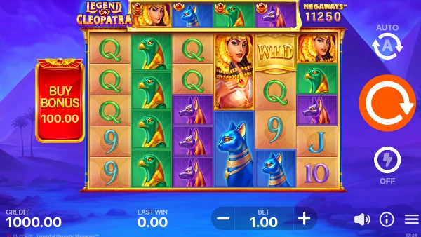 Legend of Cleopatra Megaways - Gameplay 1