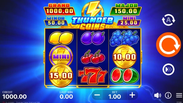 Thunder Coins: Hold and Win - Gameplay 1