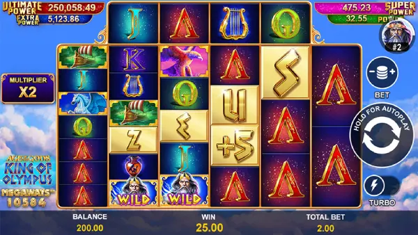 Age Of The Gods: King Of Olympus Megaways - Gameplay