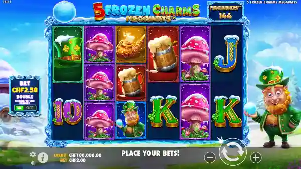 5 Frozen Charms Megaways gameplay 1 - swiss4win.ch